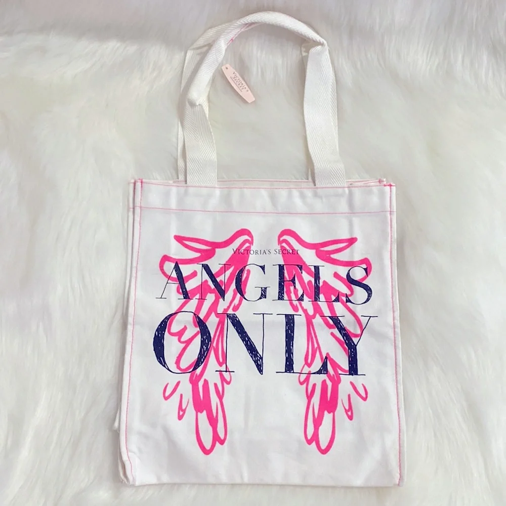 Victoria’s Secret Angels Only Canvas Tote NWT Excellent Condition